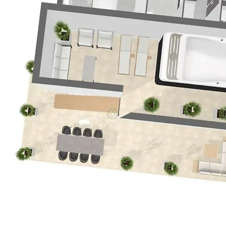 Apartman Cs Skyline Rooftop De Nage *