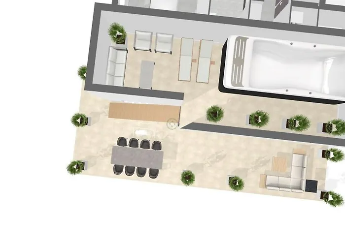 דירה Cs Skyline Rooftop De Nage *