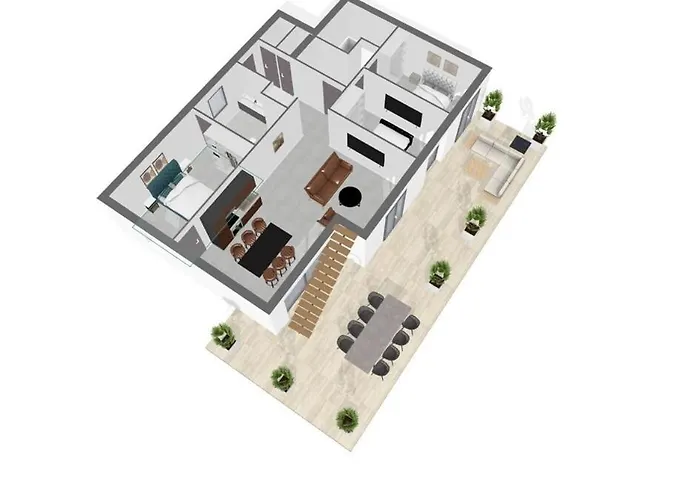 Cs Skyline Rooftop De Nage דירה